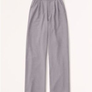 A&F Tailored Wide Leg Gray Women's Pants